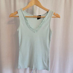 Arizona Jean Company Mint Green Laced Tank Top Girl's Size Medium